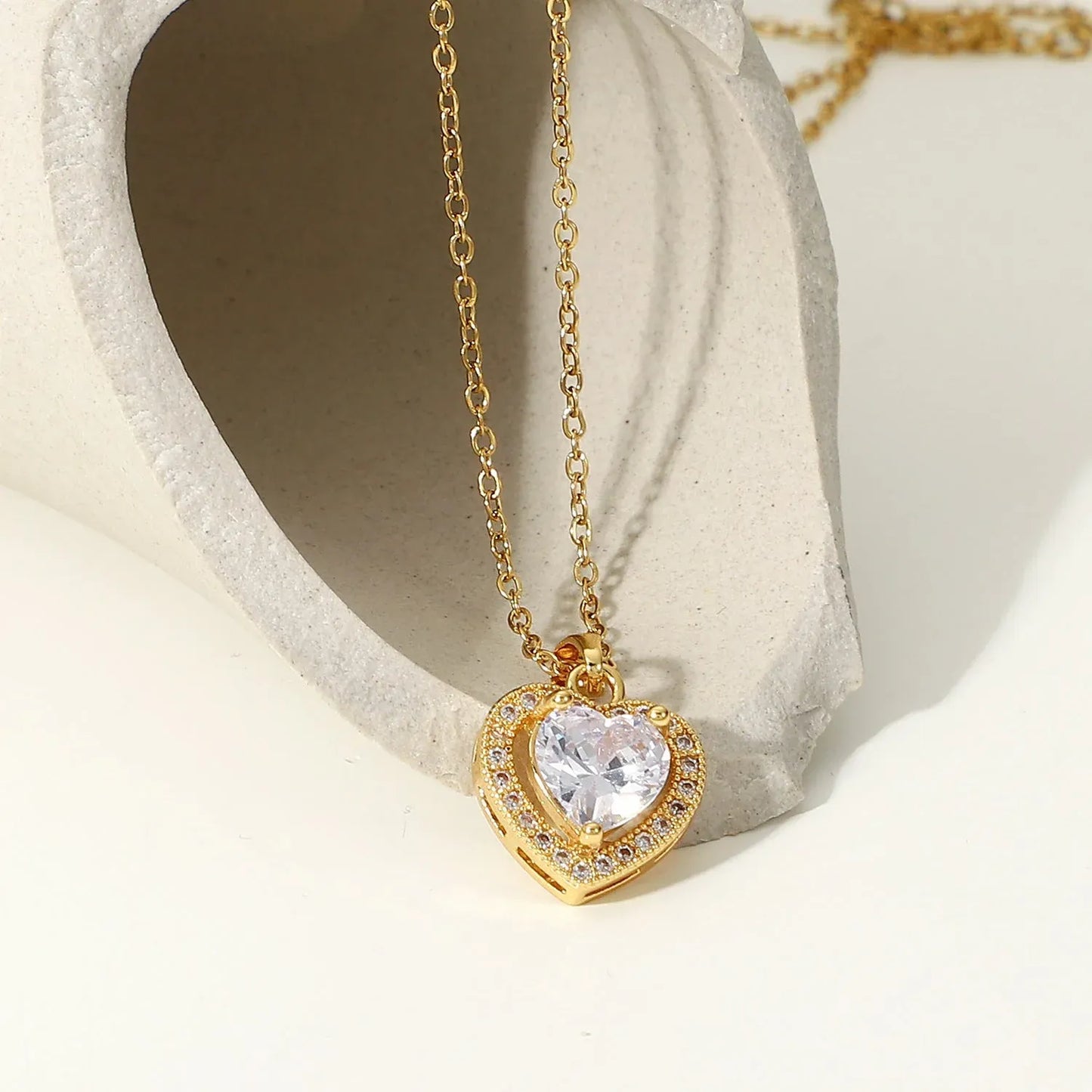 Exquisite Women's Wedding Jewelry Set – Stainless Steel Gold