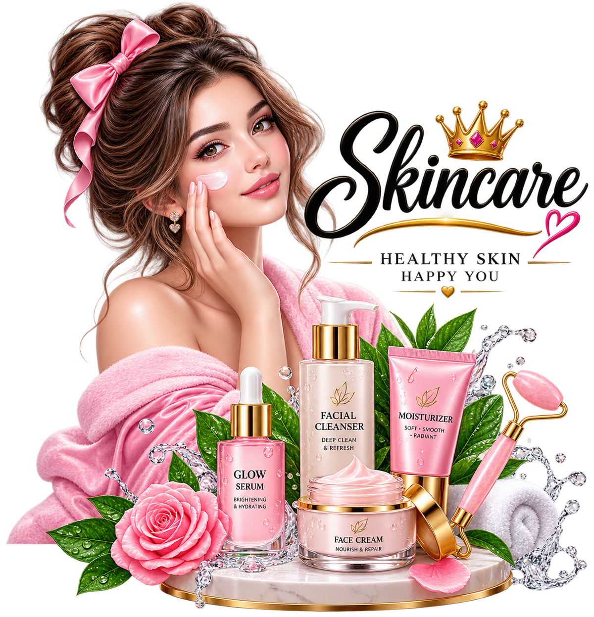 Skincare collection — face creams and serums
