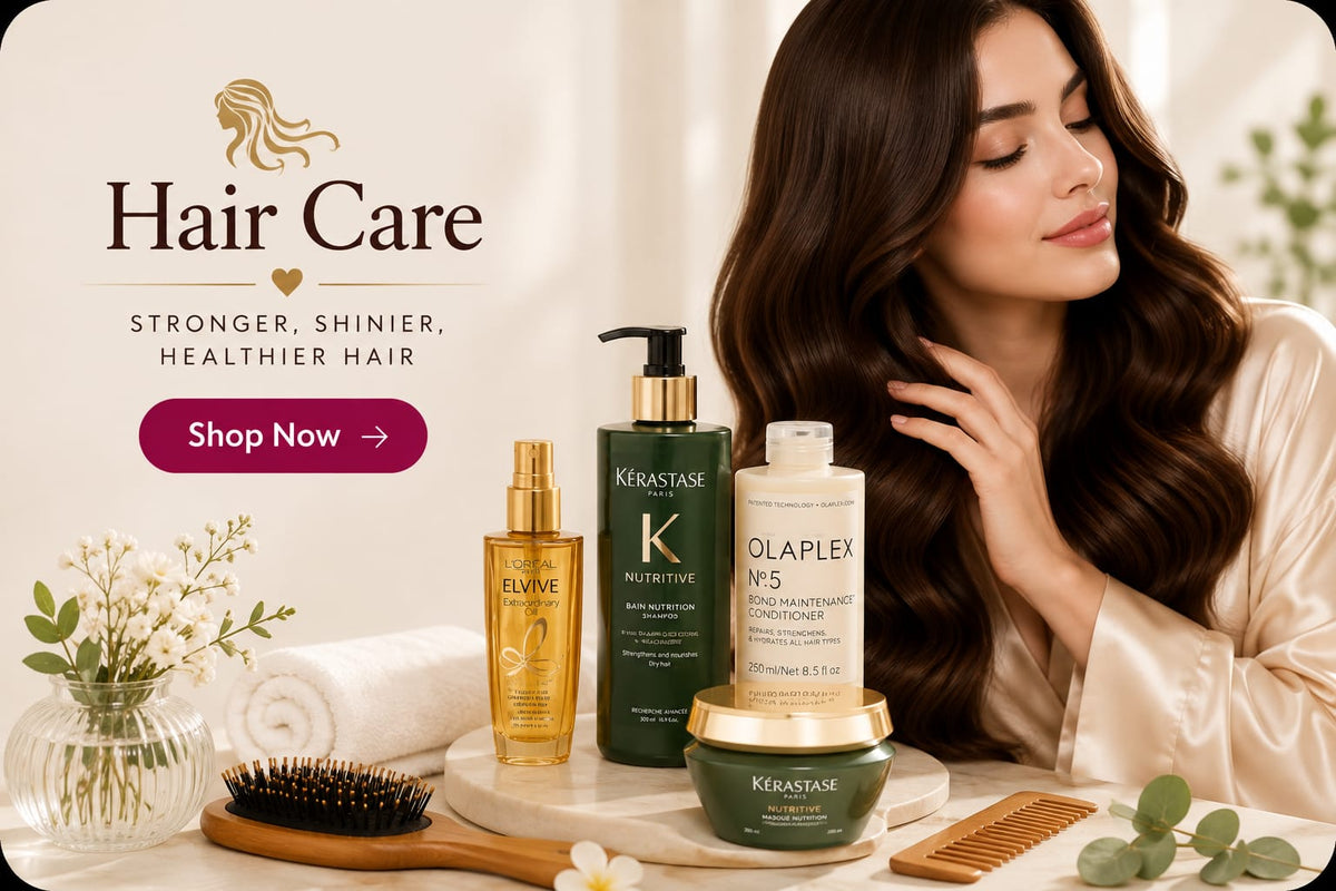 Hair Care & Styling collection — tools and shampoos