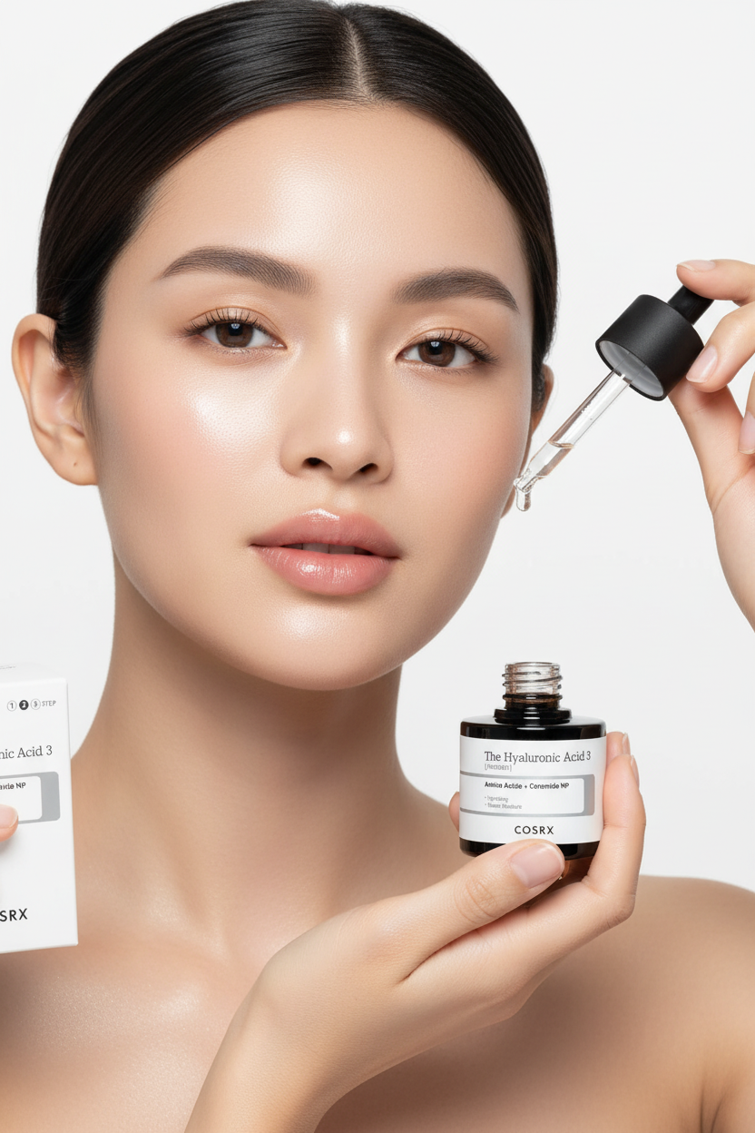 Beautiful Model with Serum