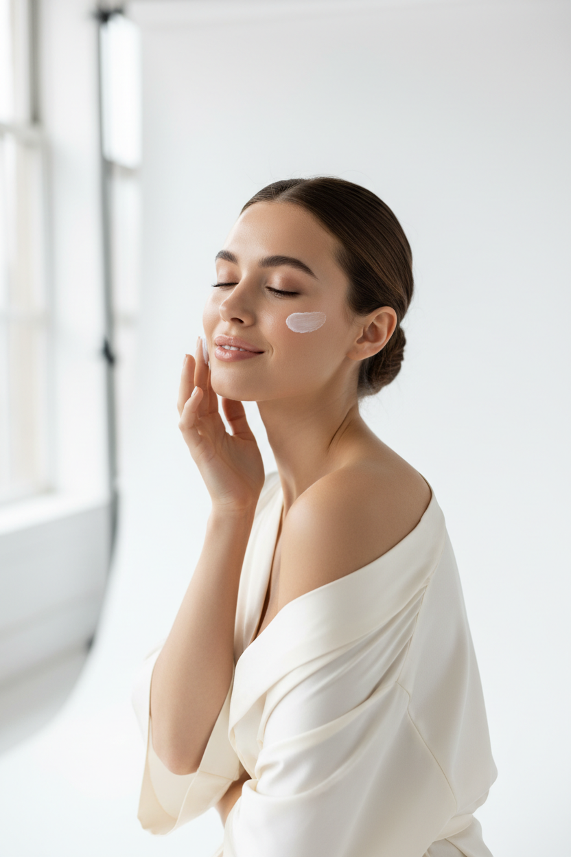 Brightening Moisturizer Girl Model
