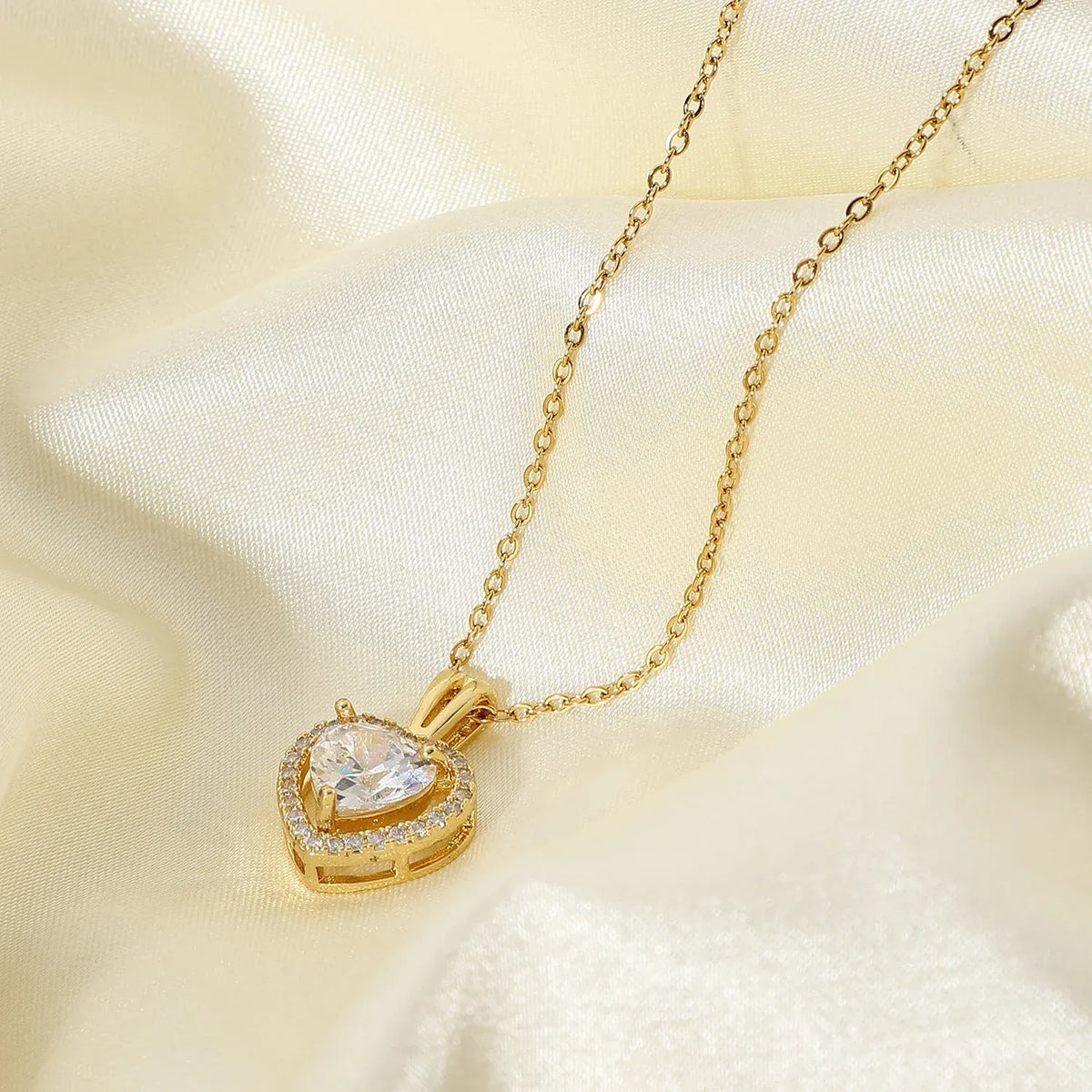 Exquisite Women's Wedding Jewelry Set – Stainless Steel Gold
