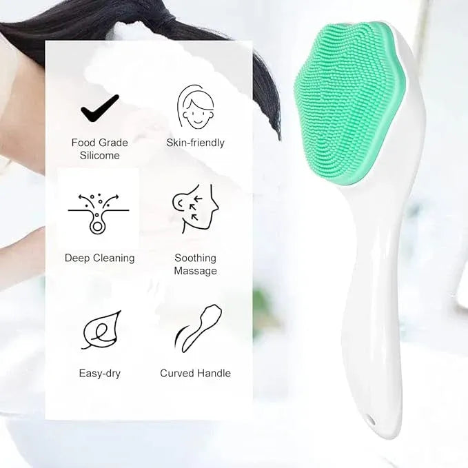 Silicone Face Scrubber Brush | Deep Cleansing Facial Massager
