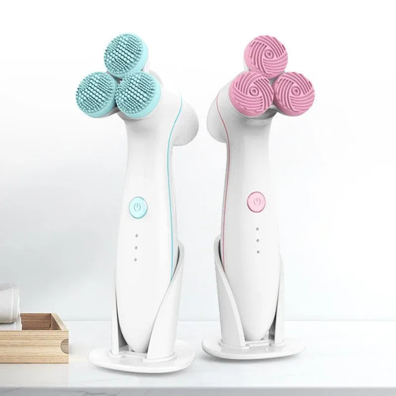 3D Smart Massage Electric Silicone Facial Cleanser | Deep Cleansing Device