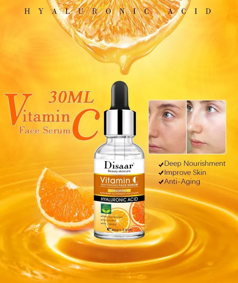 Hyaluronic Acid & Vitamin C Face Serum – Whitening & Brightening