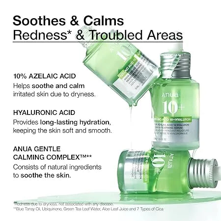 Anua Azelaic Acid 10 + Hyaluron Redness Soothing Serum