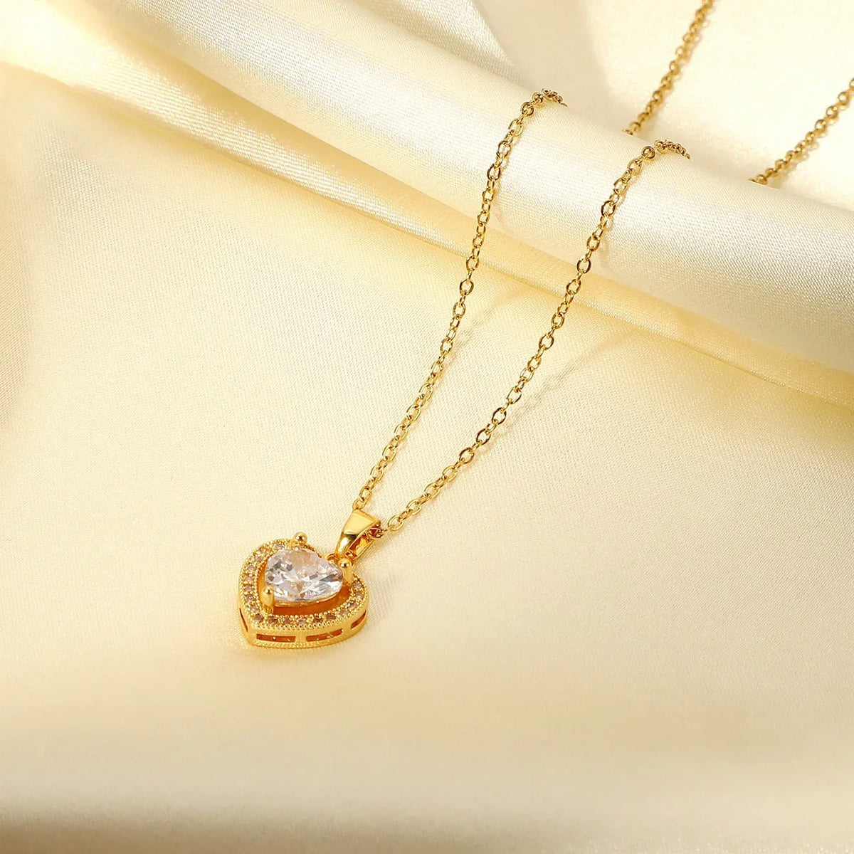 Exquisite Women's Wedding Jewelry Set – Stainless Steel Gold