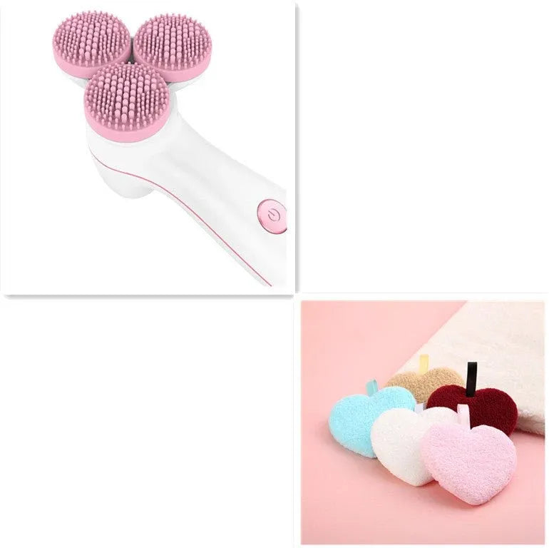 3D Smart Massage Electric Silicone Facial Cleanser | Deep Cleansing Device