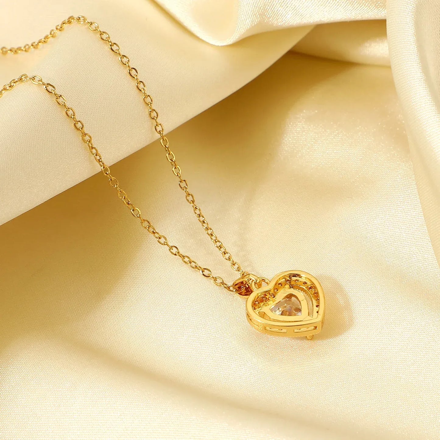 Exquisite Women's Wedding Jewelry Set – Stainless Steel Gold