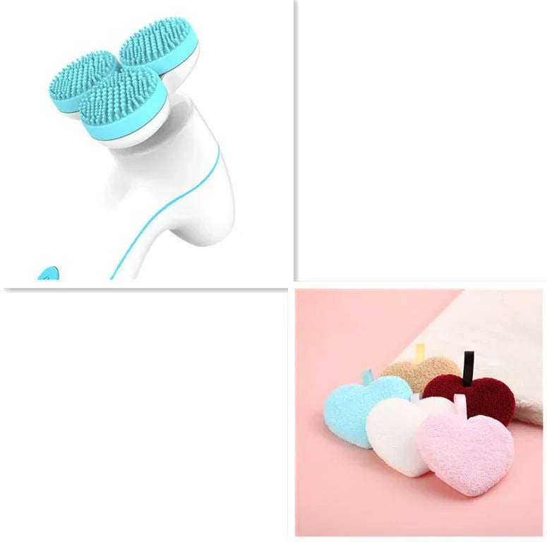3D Smart Massage Electric Silicone Facial Cleanser | Deep Cleansing Device